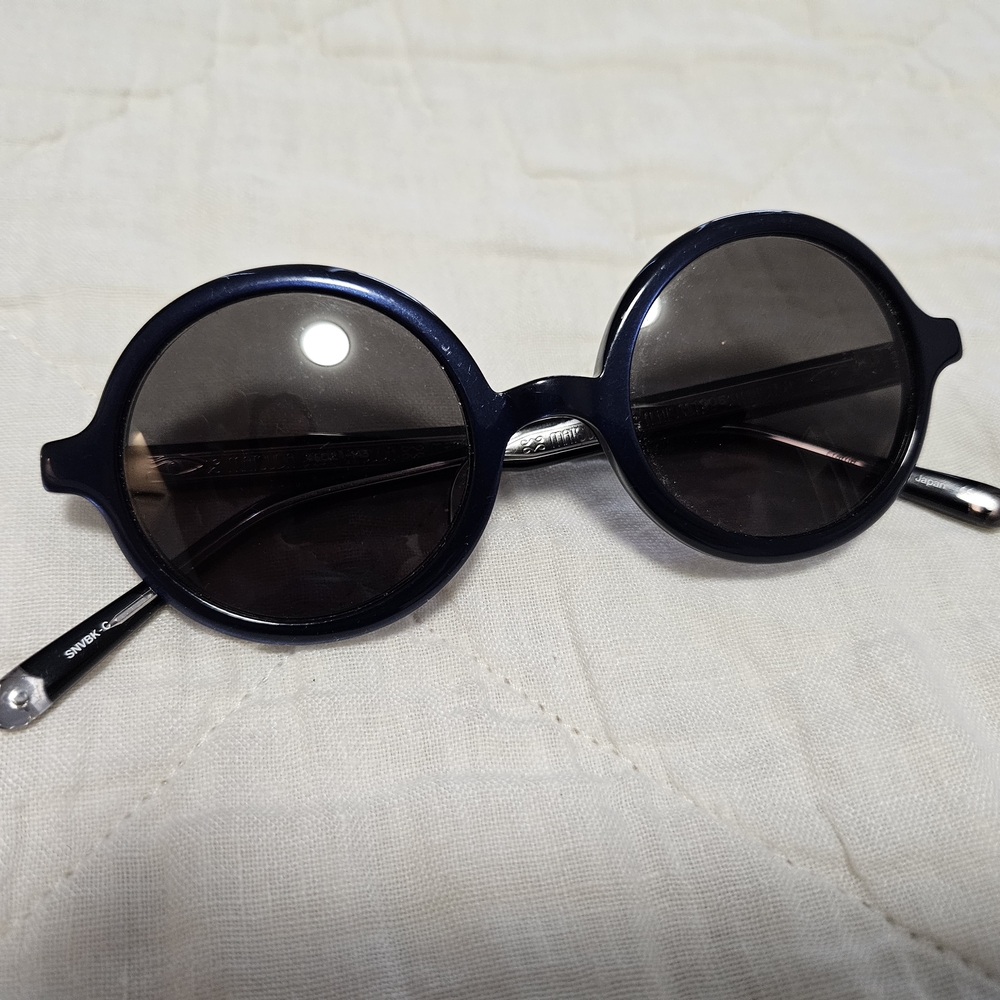 Matsuda Navy Blue Round Sunglasses